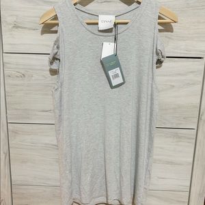 Lysee sleeveless basic tank top color gray size XS